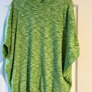 Solange - Women’s Lightweight Marled Green Sweater
